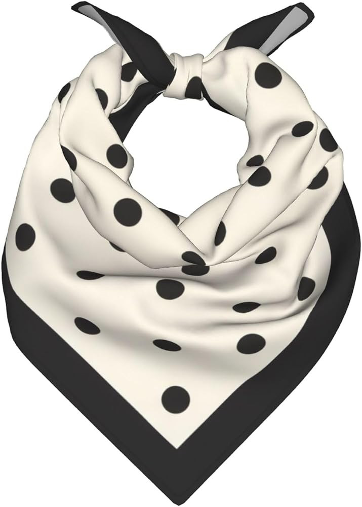 Vintage Floral Head Hair Scarf Square Bandana Satin Silk Neck Scarves | Amazon (US)