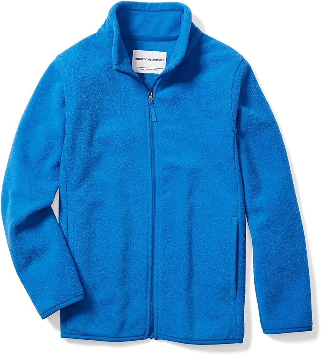 Amazon Essentials Boys and Toddlers' Polar Fleece Full-Zip Mock Jacket | Amazon (US)