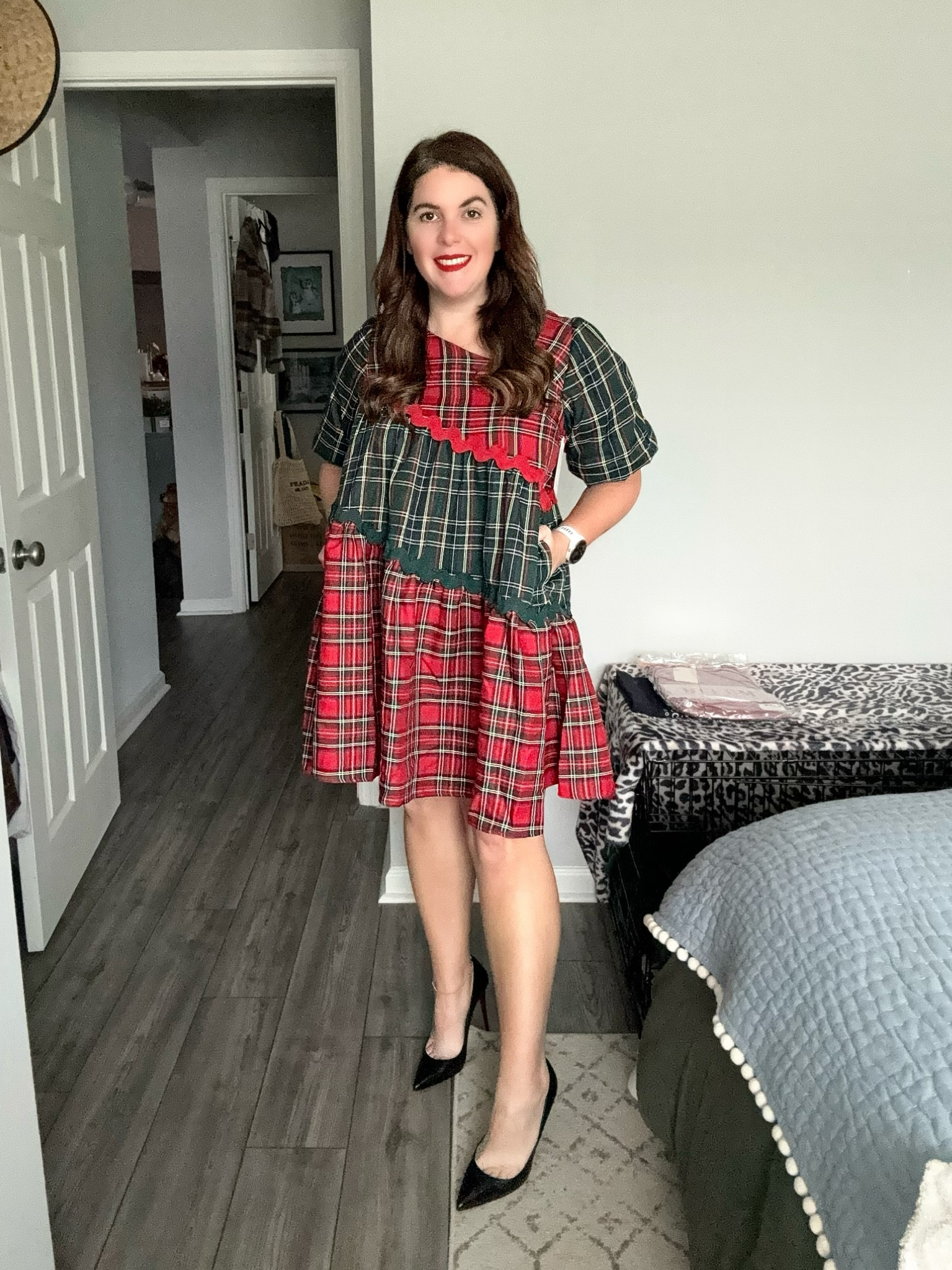 The cutest plaid dress you need for the holidays! The dress is from Red Dress and it is one that would be super cute dressed up or down! The dress runs TTS (I’m in a medium) and you can also get it in an all red plaid! 

#LTKparties #LTKstyletip #LTKHoliday