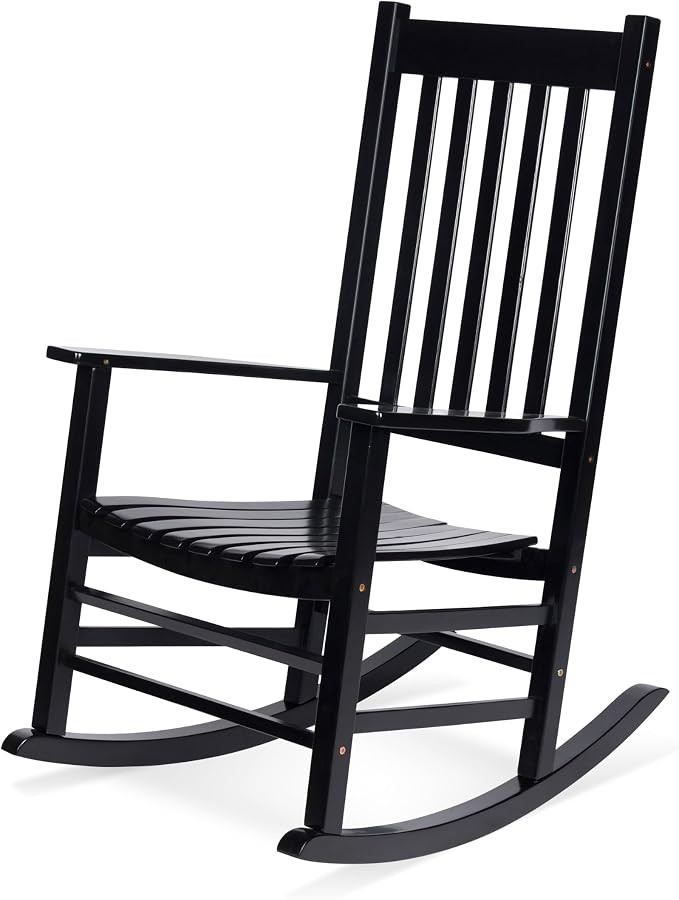 Shine Company Vermont Porch Rocker – Black | Amazon (US)