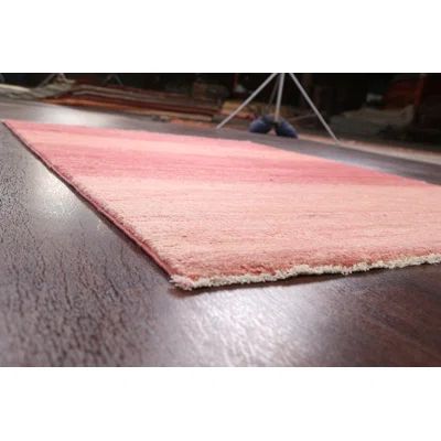 One-of-a-Kind Hand-Knotted 4'4" X 6'0" Area Rug in Pink Rugsource | Wayfair North America