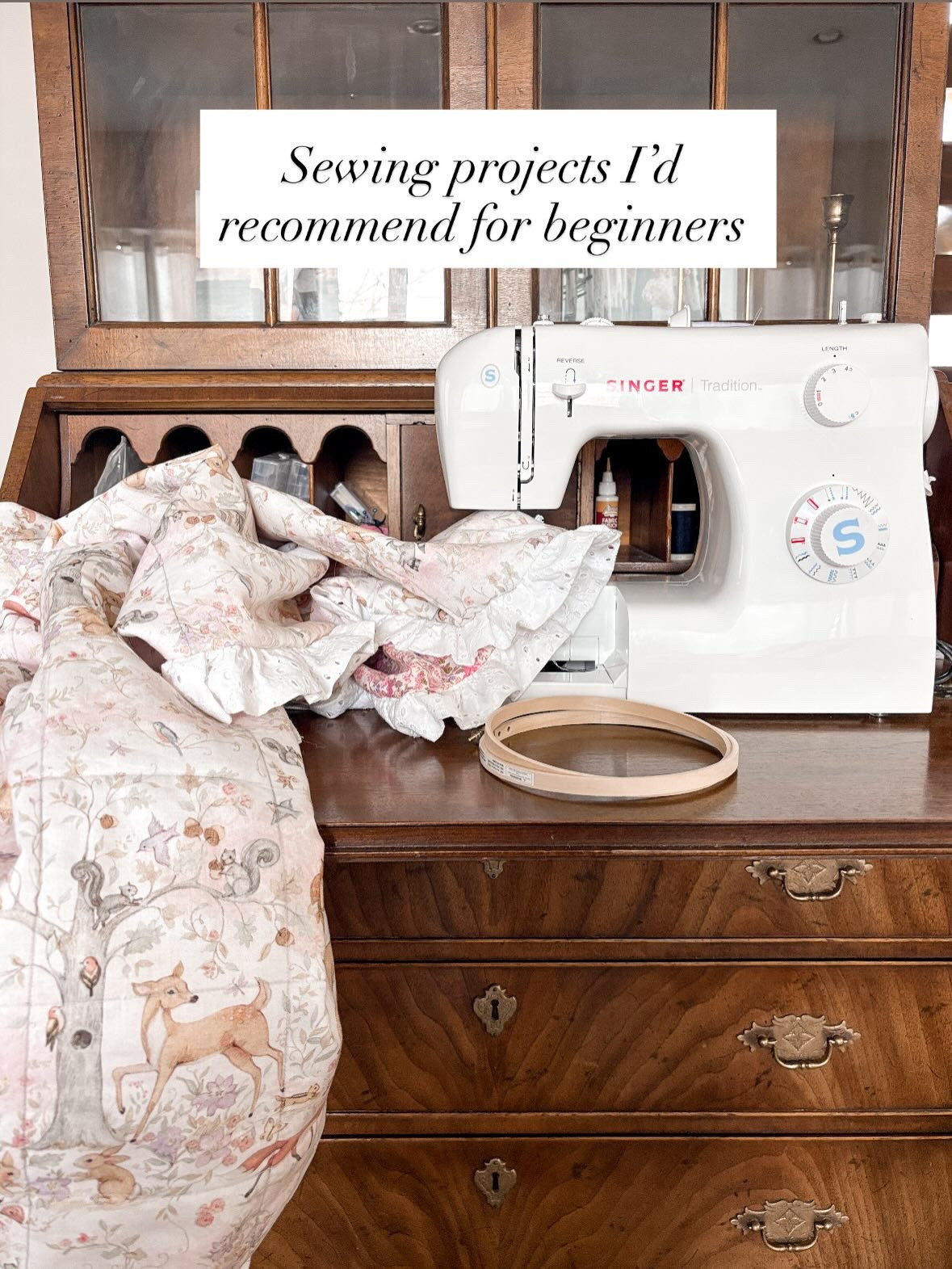 Sewing is very intimidating and overwhelming at first. Where to start, what do I need to get, what fabrics to start with, etc. just learning the machine and getting comfortable with it takes time. Here are my top projects to start with. 🧵 

#sewingforbeginners #sewwithme #sewingforkids #girlmom