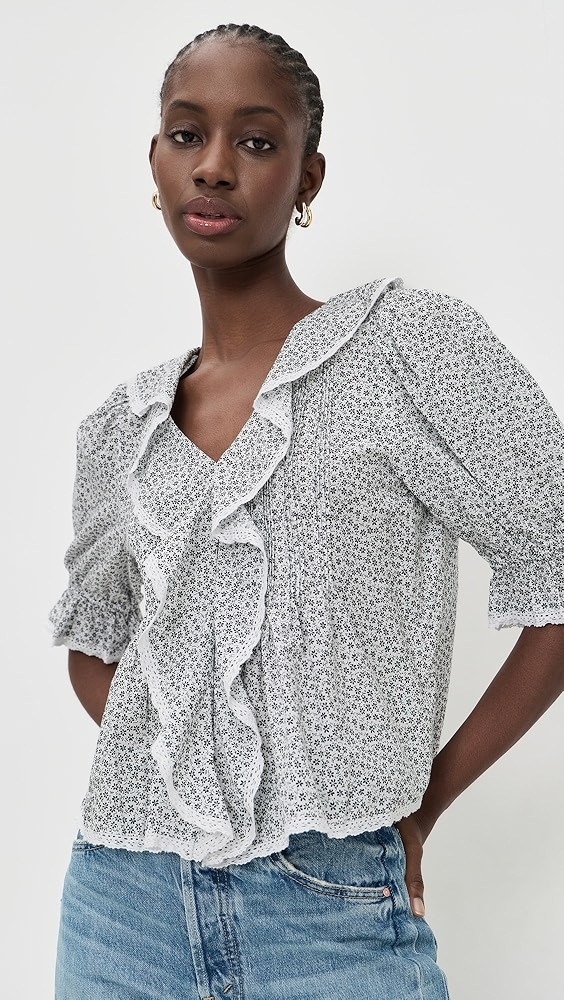 Ruffled Puff Sleeve Top | Shopbop