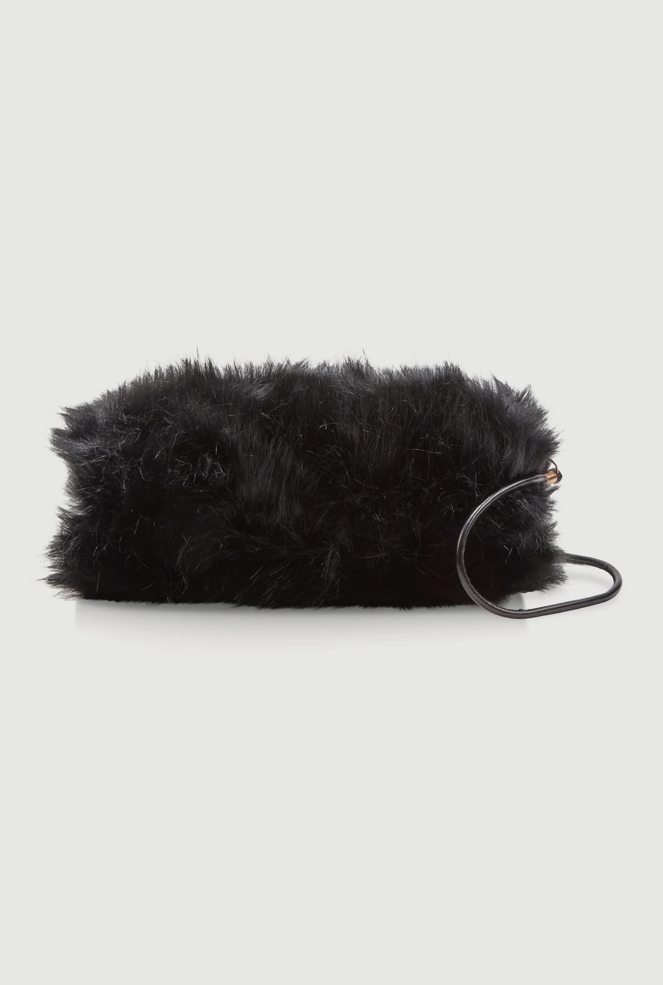 Faux Fur Hand Muff Crossbody Clutch Bag | Rainbow Shops
