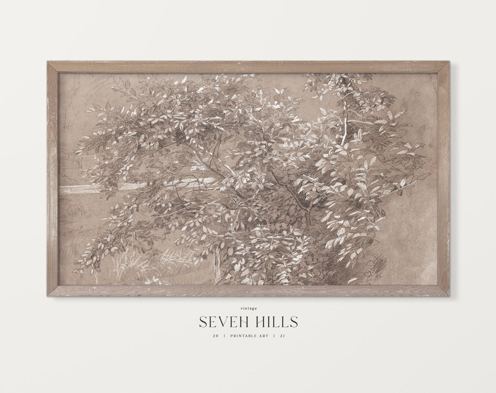 Sketch Frame TV Art Neutral Samsung TV Vintage Watercolor - Etsy | Etsy (US)