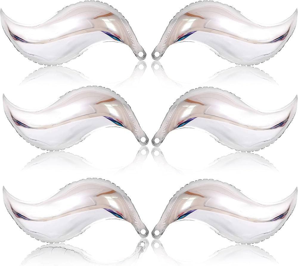KatchOn, Silver Mermaid Tail Balloon - 25 inch, Pack of 6 | Silver Mermaid Balloons for Mermaid B... | Amazon (US)