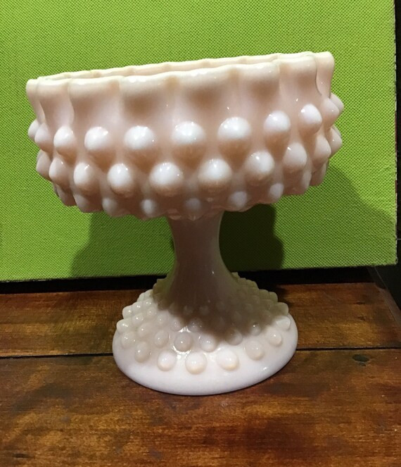 Vintage Pink Hobnail Milk Glass Compote 6 X 5 Vintage | Etsy | Etsy (US)