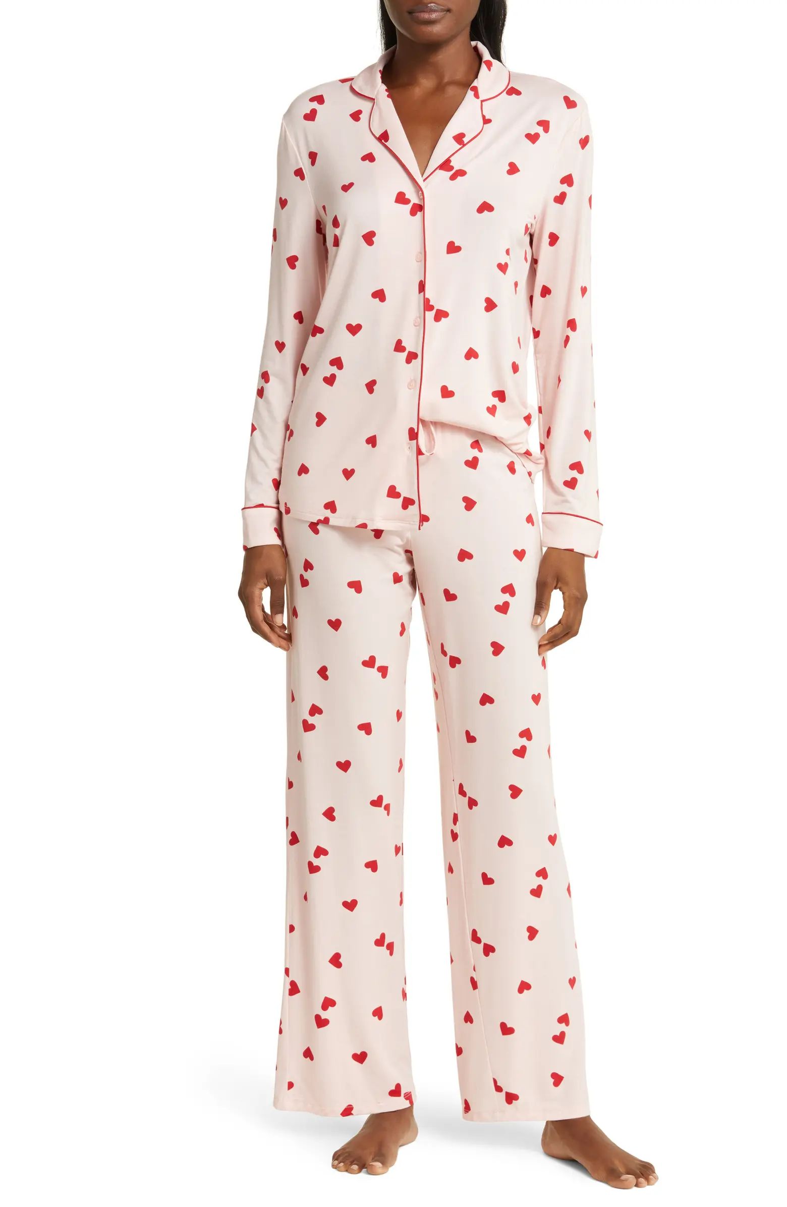 Moonlight Eco Long Sleeve Knit Pajamas | Nordstrom