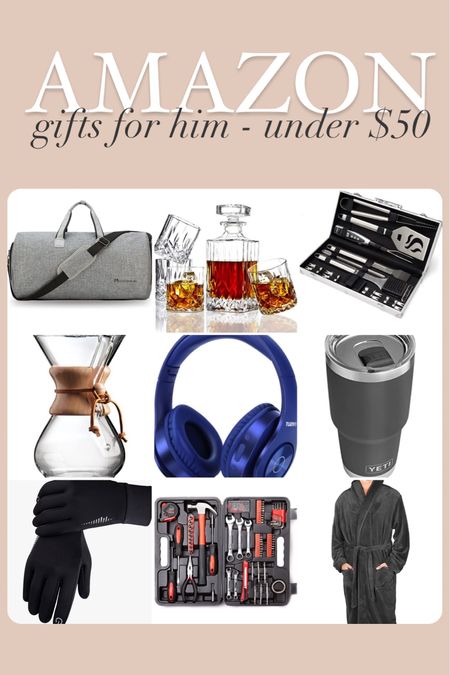 Amazon Gifts for him, gifts for men, under $50, gift guide 

#LTKHoliday #LTKunder50 #LTKmens