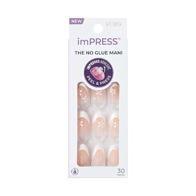 imPRESS Press-On Manicure Fake Nails - Fearless - 33ct: Medium, Almond Shape, Vegan | Target