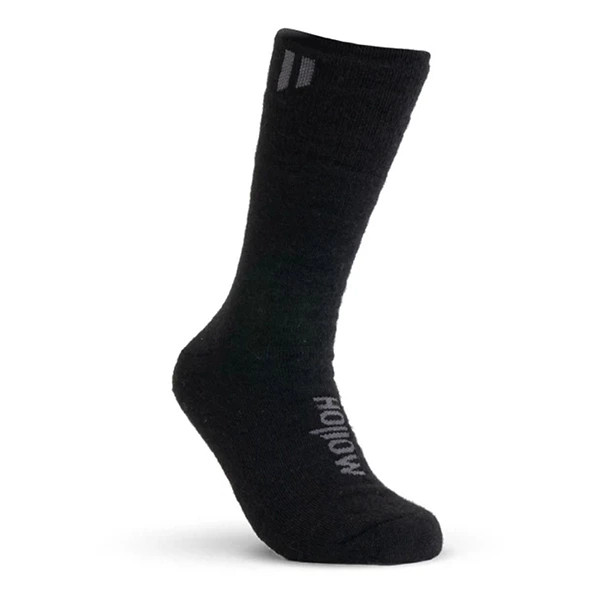 Adult Hollow Alpaca Boot Crew Socks XLarge Black | Scheels