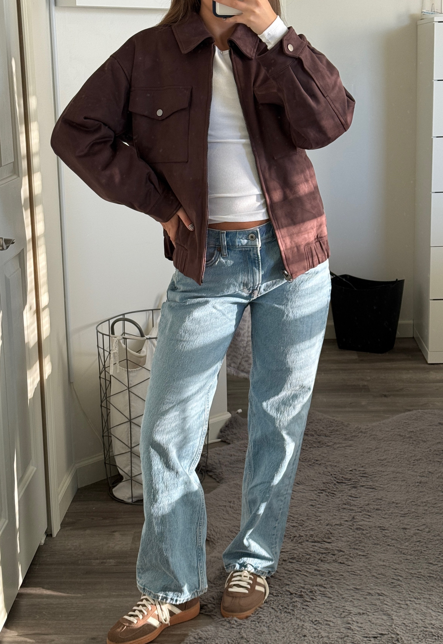 Fall outfit! Jacket is sold out:( linking a similar one!! Just as cute 