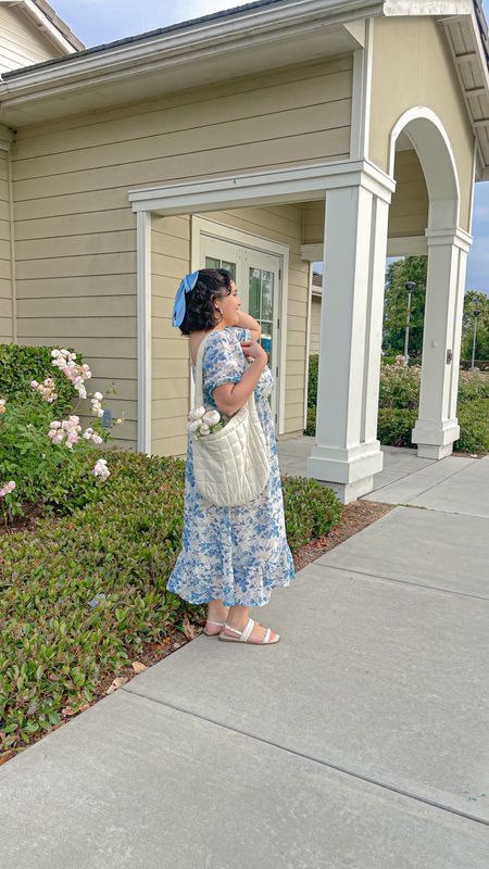 Spring dress 
Summer floral dress 

#LTKMidsize #LTKStyleTip #LTKPlusSize