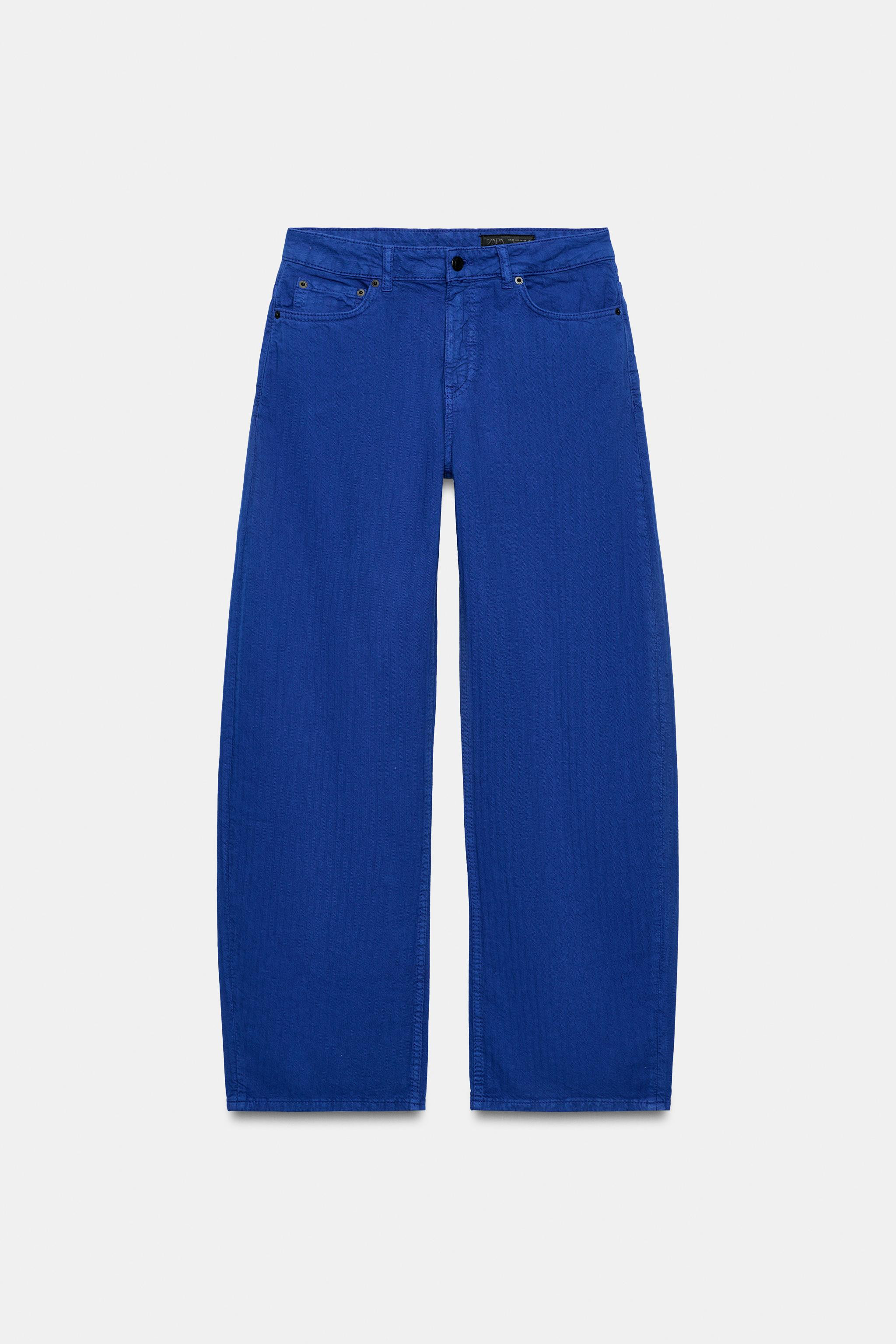 ZW COLLECTION MID-WAIST BARREL JEANS | Zara UK