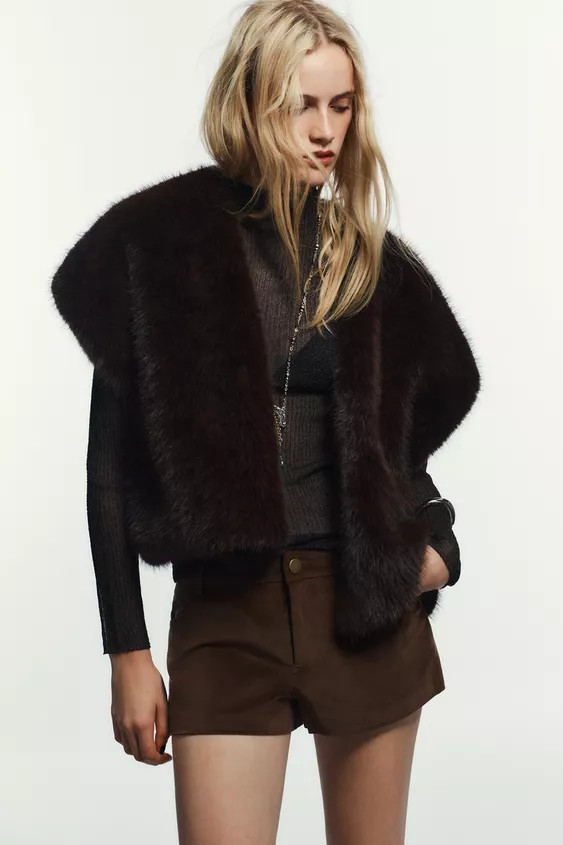 FAUX FUR VEST | Zara US