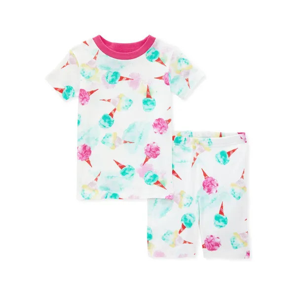 Cotton Candy Dreams Organic Cotton Snug Fit Pajamas - 2-Piece 12M | Burts Bees Baby