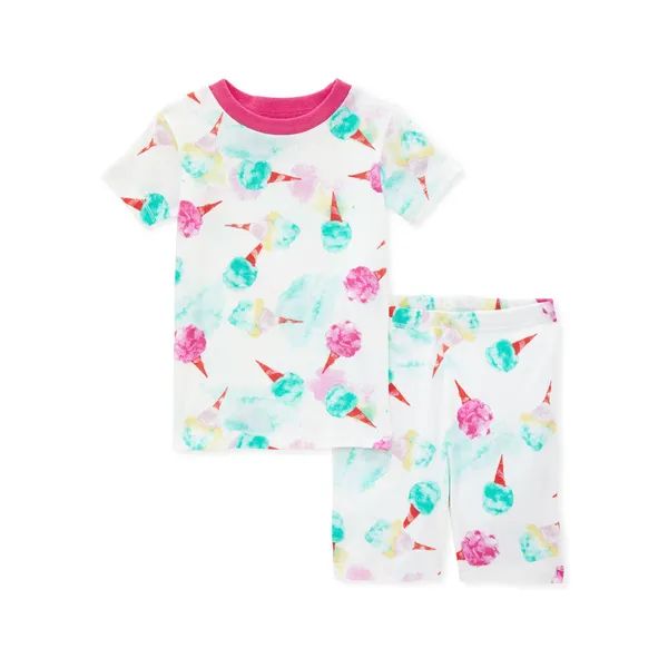 Cotton Candy Dreams Organic Cotton Snug Fit Pajamas - 2-Piece 12M | Burts Bees Baby