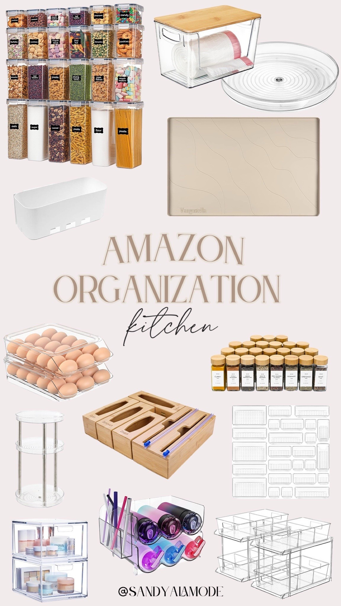 Amazon kitchen organization // containers // spice jar // declutter // New Year’s resolution // cleaning 

#LTKHome #LTKFindsUnder50