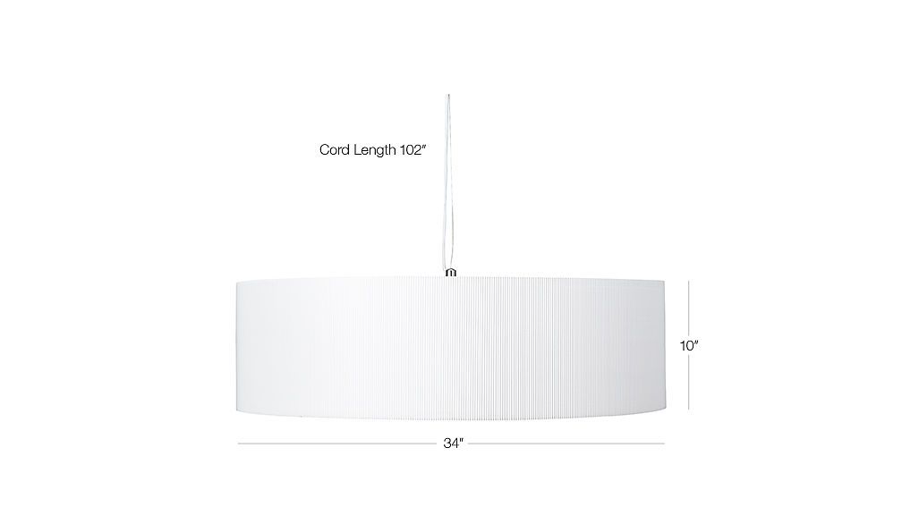 Equator White Oversized Pendant Light + Reviews | CB2 | CB2