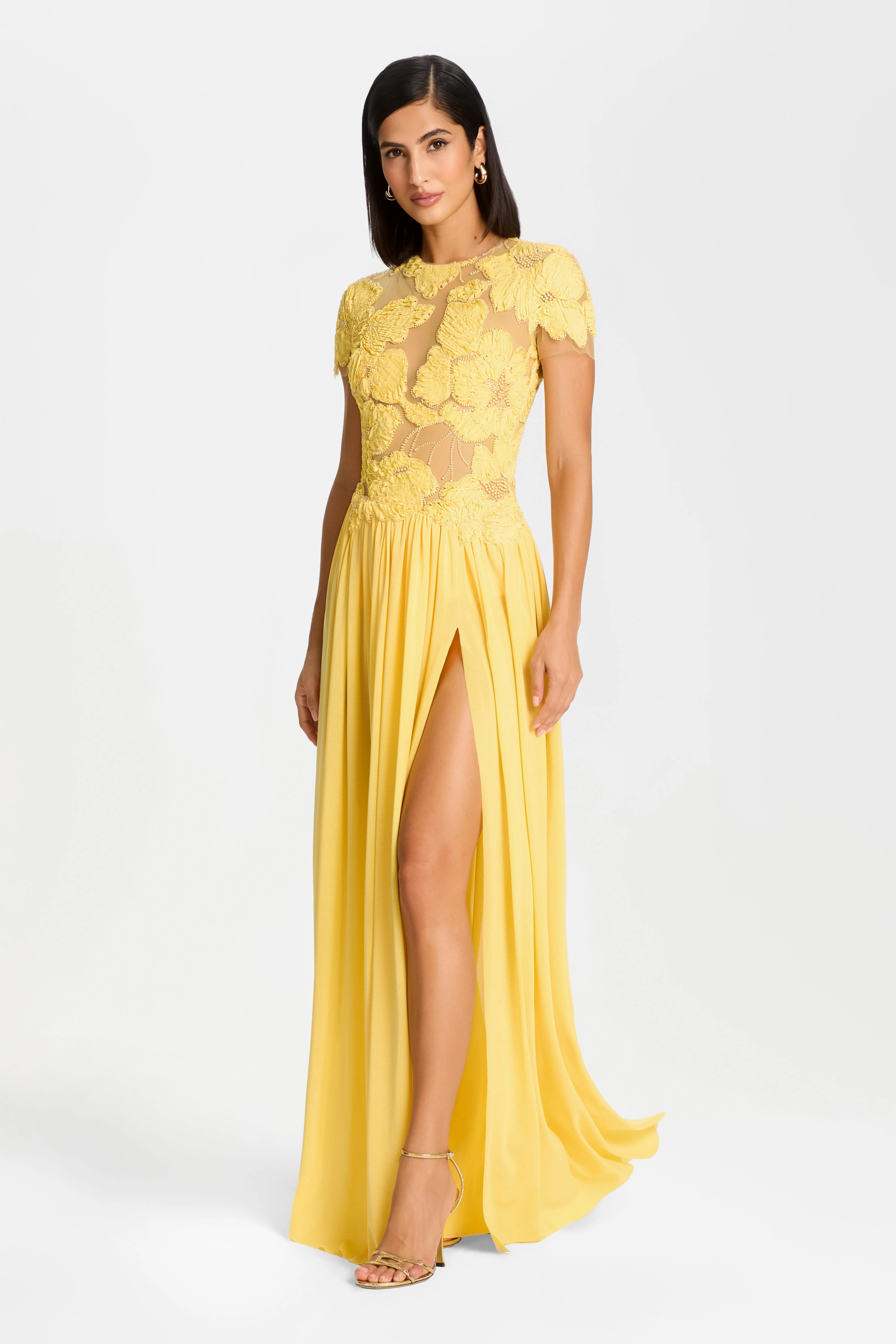 SLOANE Yellow DRESS | Nadine Merabi