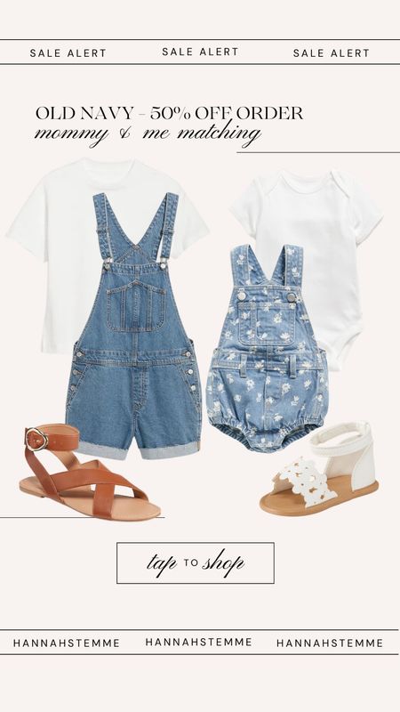Old navy 50% off sale happening now! Sale ends tonight! I ordered this mommy and me outfit for Ella and I!

Spring baby finds // denim overalls

#LTKbaby #LTKsalealert #LTKSeasonal