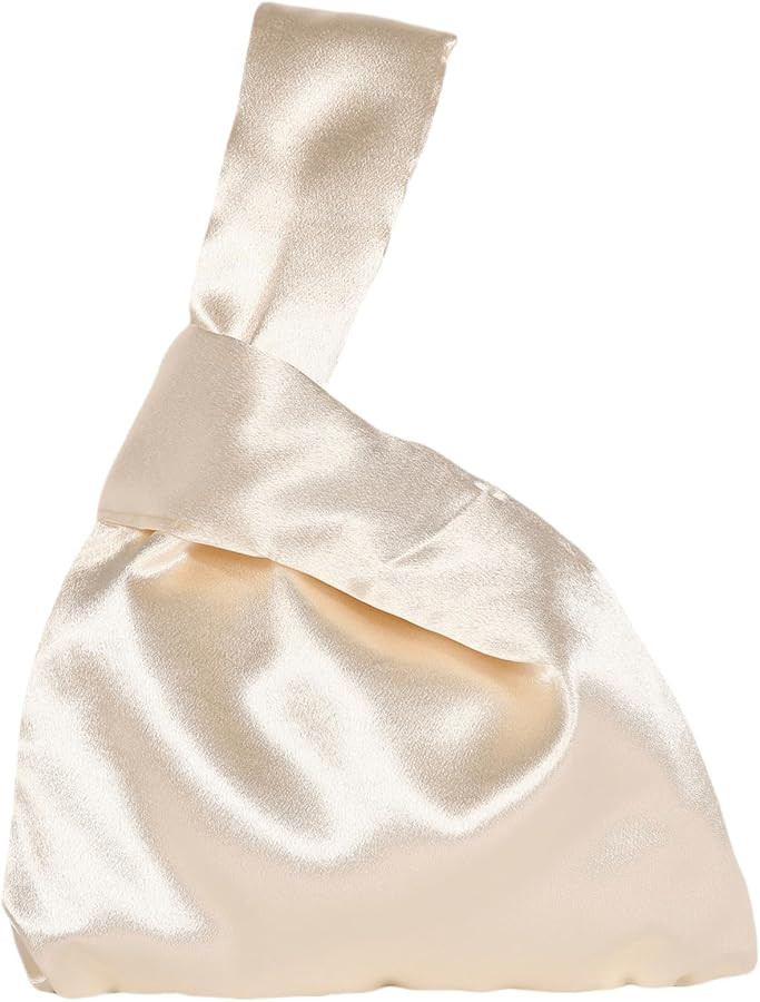 Women's Satin Evening Bag Clutch Handbag Mini Purse Small Wristlets Tote Wedding Party Bags | Amazon (US)