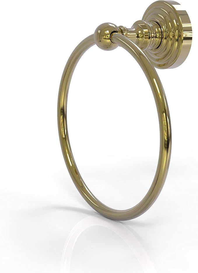 Allied Brass WP-16 Waverly Place Collection Towel Ring, Unlacquered Brass | Amazon (US)