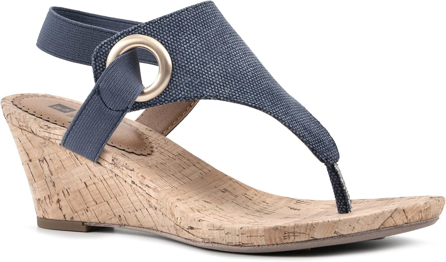 WHITE MOUNTAIN Women's Aida Wedge Sandal | Amazon (US)