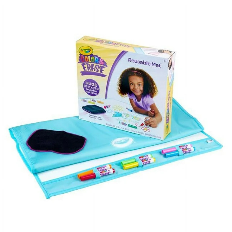 Crayola Color and Erase Mat, Travel Coloring Kit for Toddlers, Gifts for Toddlers Unisex Child | Walmart (US)