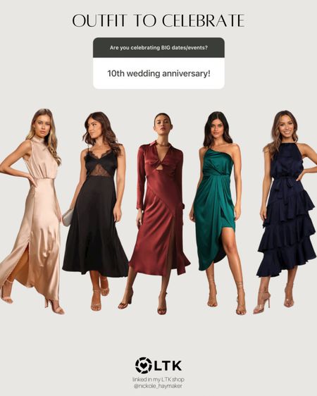 ANNIVERSARY LOOK: I asked you guys on stories your upcoming celebrations! Here are my looks for them! ⭐️ 

#anniversary #wedding #formaldresses #datenight 



#LTKstyletip #LTKwedding #LTKFind