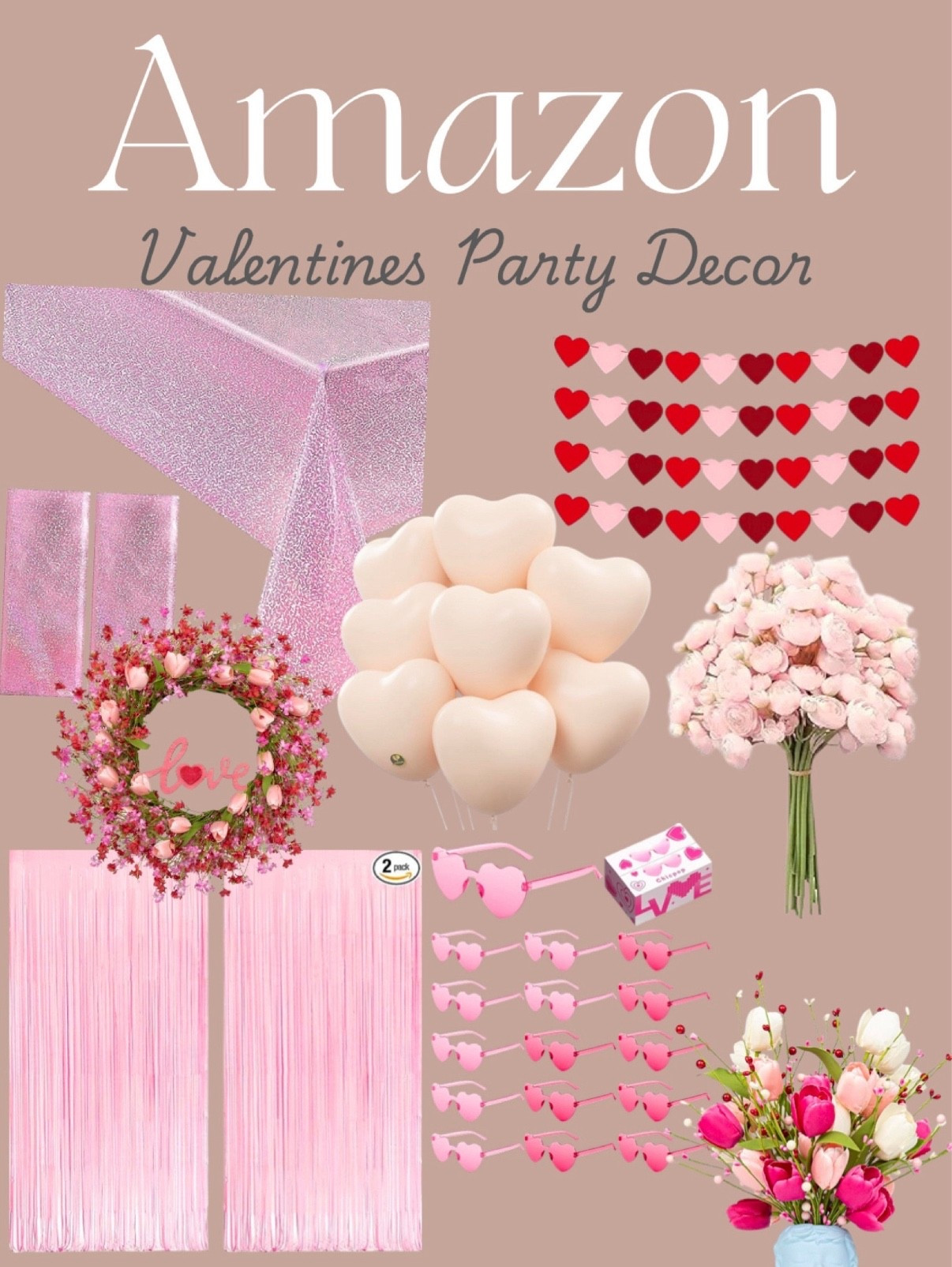 Valentines party decor from Amazon
Valentine’s decor, amazon finds, holiday, Valentine’s Day, galentines party

#LTKFindsUnder50 #LTKParties 

#LTKSeasonal #LTKHome #LTKValentine