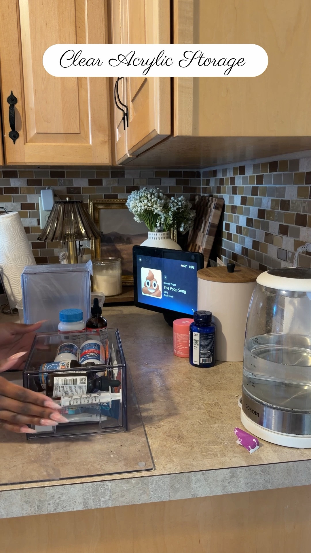 Adding acrylic storage to help find meds and vitamins! Home Organization Amazon Finds Vitamins 

#LTKmomlife #LTKselfcare #LTKFindsUnder50