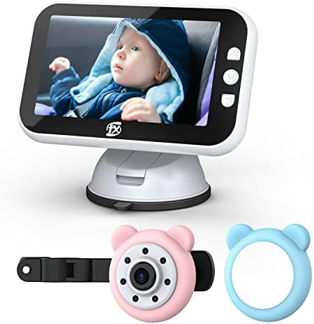 Shynerk Baby Car Mirror, 4.3'' HD Night Vision Function Display, Safety Car Seat Mirror Camera Mo... | Amazon (US)