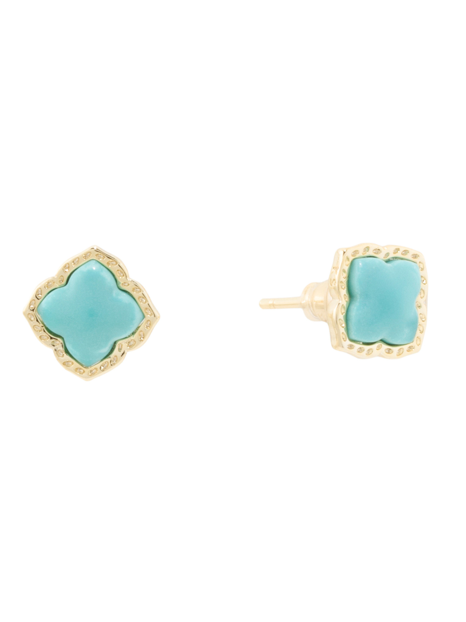 Gold Turquoise Mallory Stud Earrings | TJ Maxx