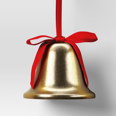 Christmas Metal Bell Ornament Gold - Wondershop™ | Target