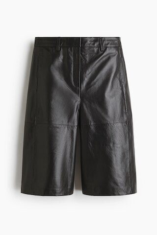 H & M - Leather Bermuda Shorts - Black | H&M (US + CA)