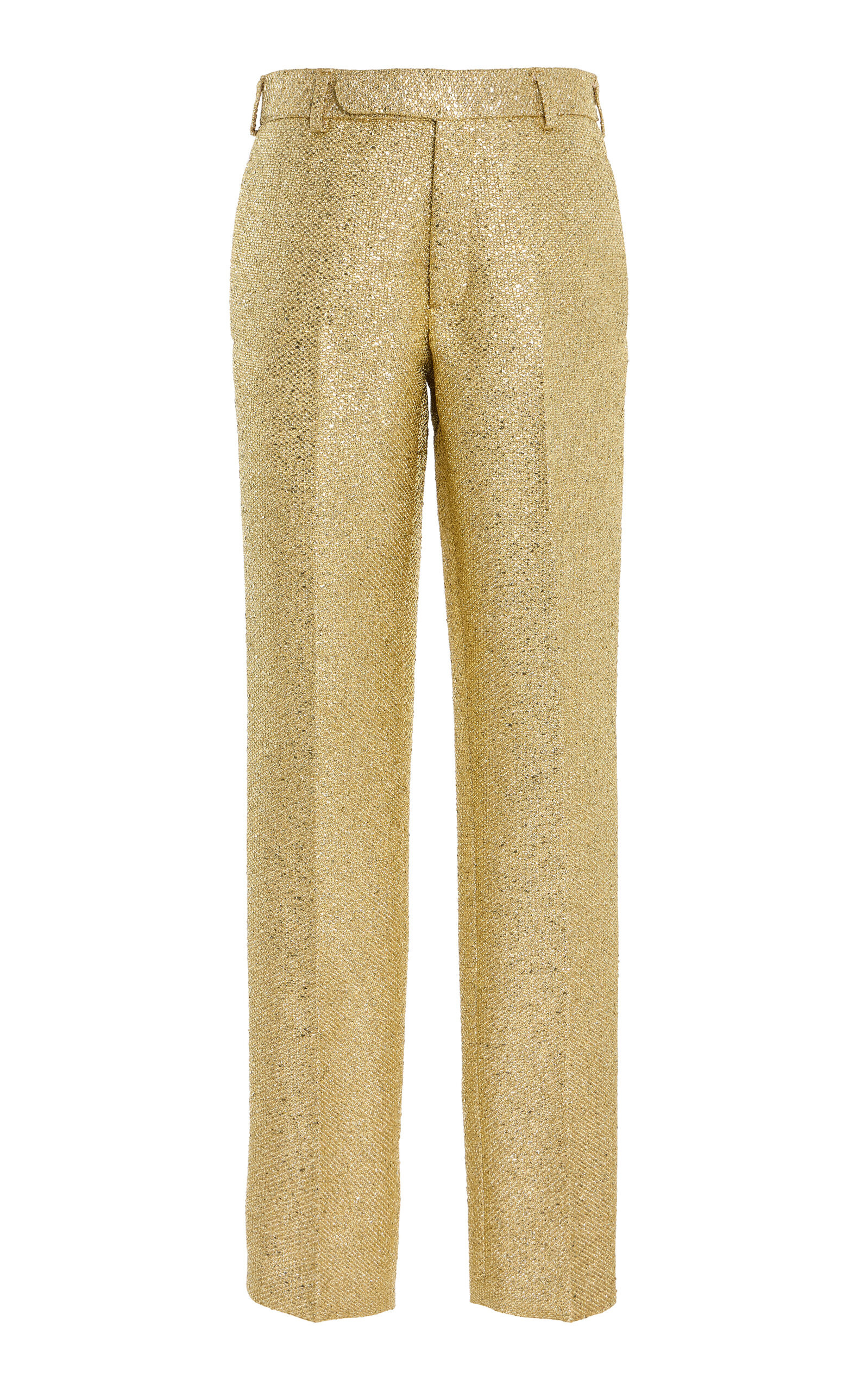 Sergio Hudson - Sequined Trousers - Gold - US 4 - Moda Operandi | Moda Operandi (Global)