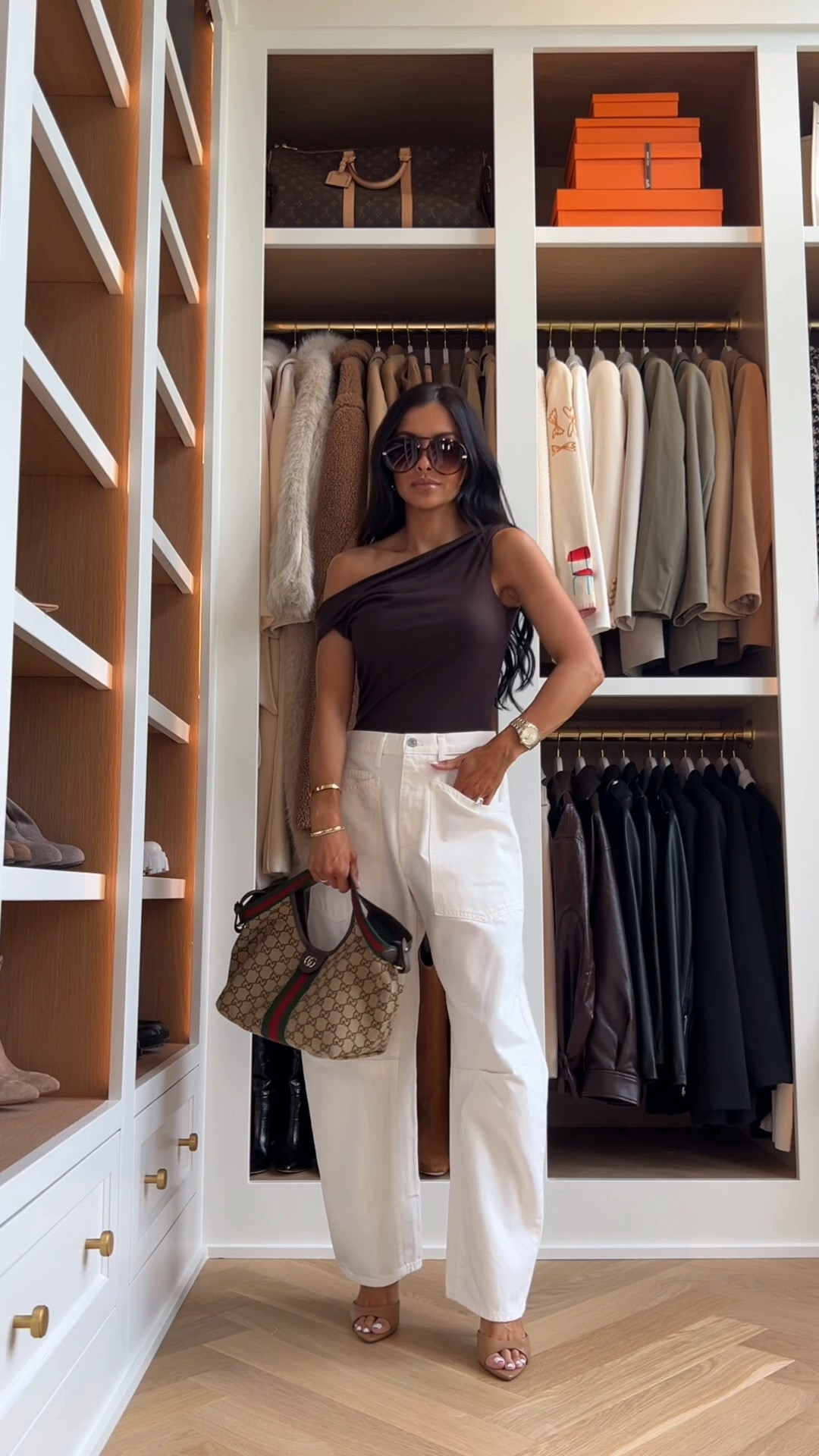 Summer outfit ideas / summer date night
Reformation off the shoulder top
Nili Lotan ecru barrel jeans
Mango tan heels

#LTKOver40 #LTKPetite #LTKmomlife