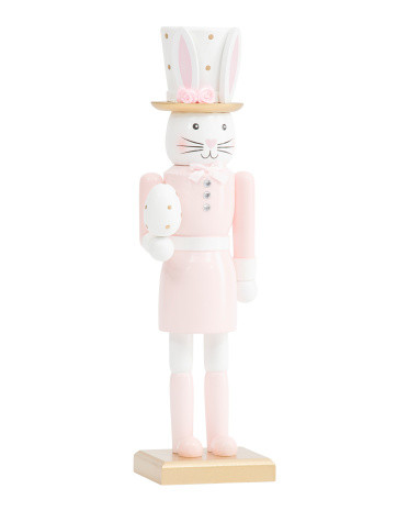 Bunny Nutcracker Holding Easter Egg | TJ Maxx