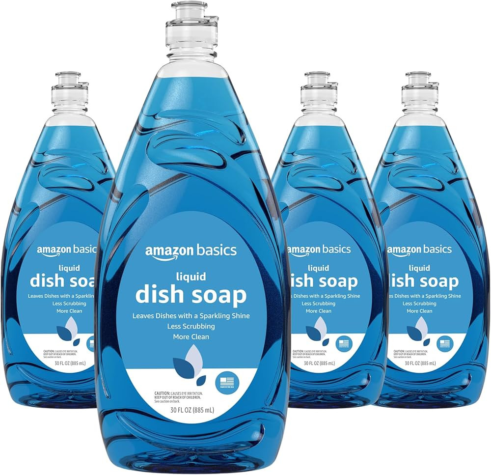 Amazon Basics Dish Soap, Fresh Scent, 30 fl oz, Pack of 4 | Amazon (US)