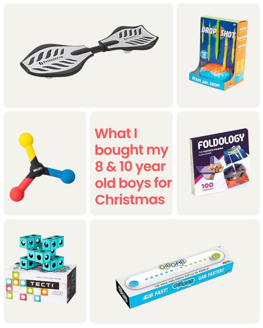 Things I bought my 8 and 10 year old for Christmas this year.  

#KidsToys #GiftsForBoys #ChristmasGifts #GiftGuideForKids #toys