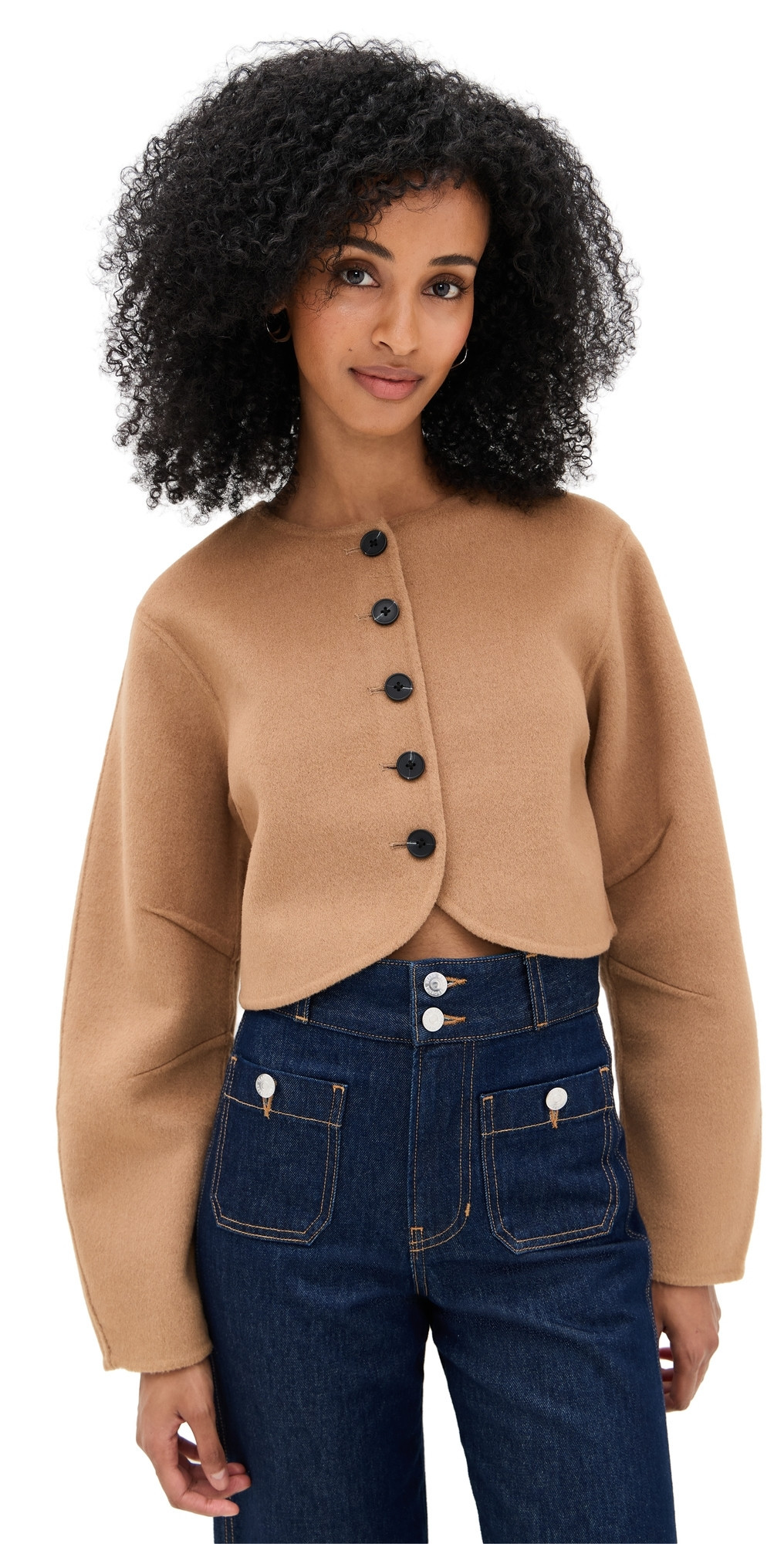 ALIGNE Angelina Cropped Jacket Camel 14 | Shopbop