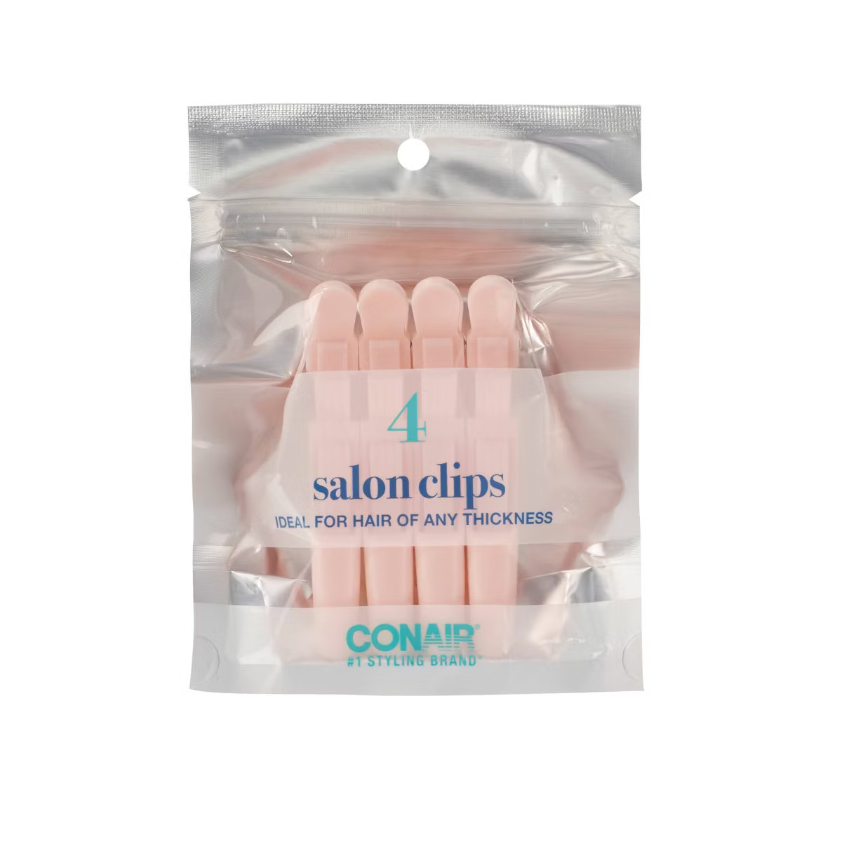 Conair Alligator Plastic Salon Clips - All Hair - Pink - 4pcs | Target