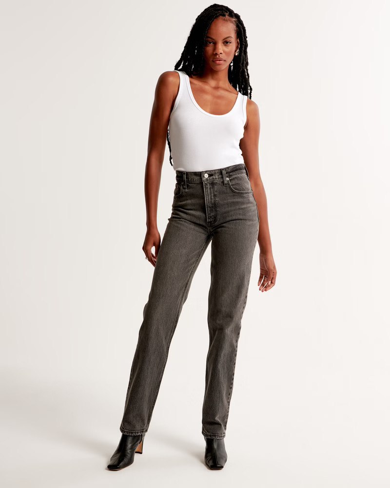Ultra High Rise 90s Straight Jean | Abercrombie & Fitch (US)