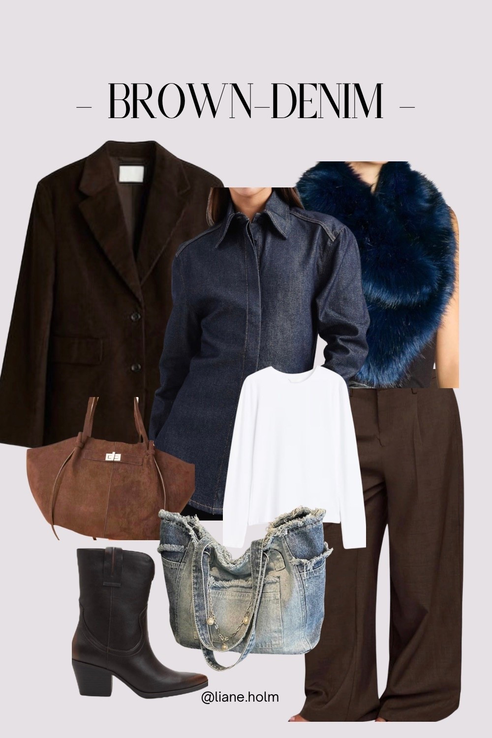BROWN x DENIM — one of my favorite color combos.

Cool browns meet classic blue denim for an effortless, modern everyday look.

#browndenim
#modernstyle
#everydaylook
#timelessfashion
#styledetails

#LTKstyletip #LTKsale #LTKjeans