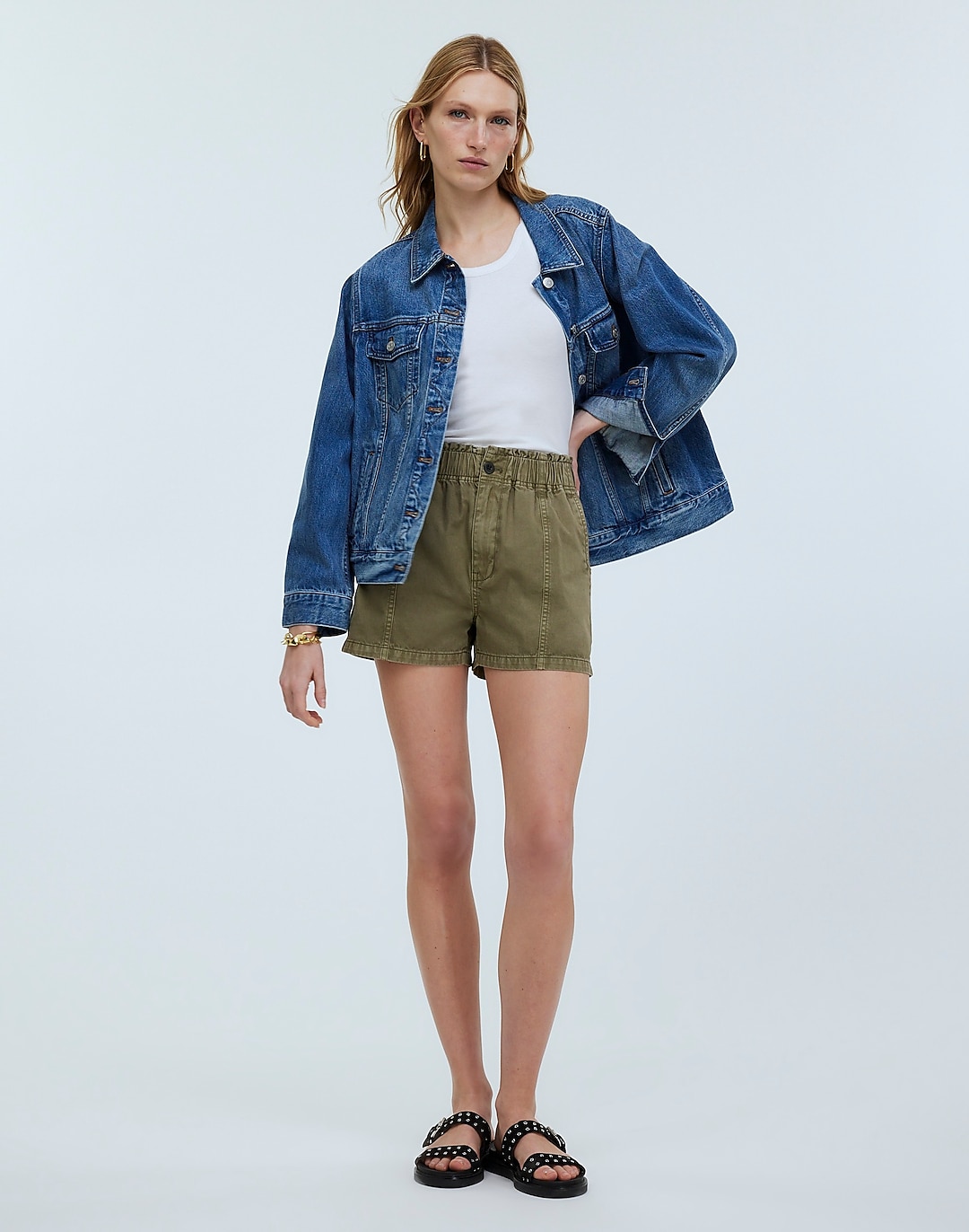 Pull-On Paperbag Shorts: Garment-Dyed Edition | Madewell