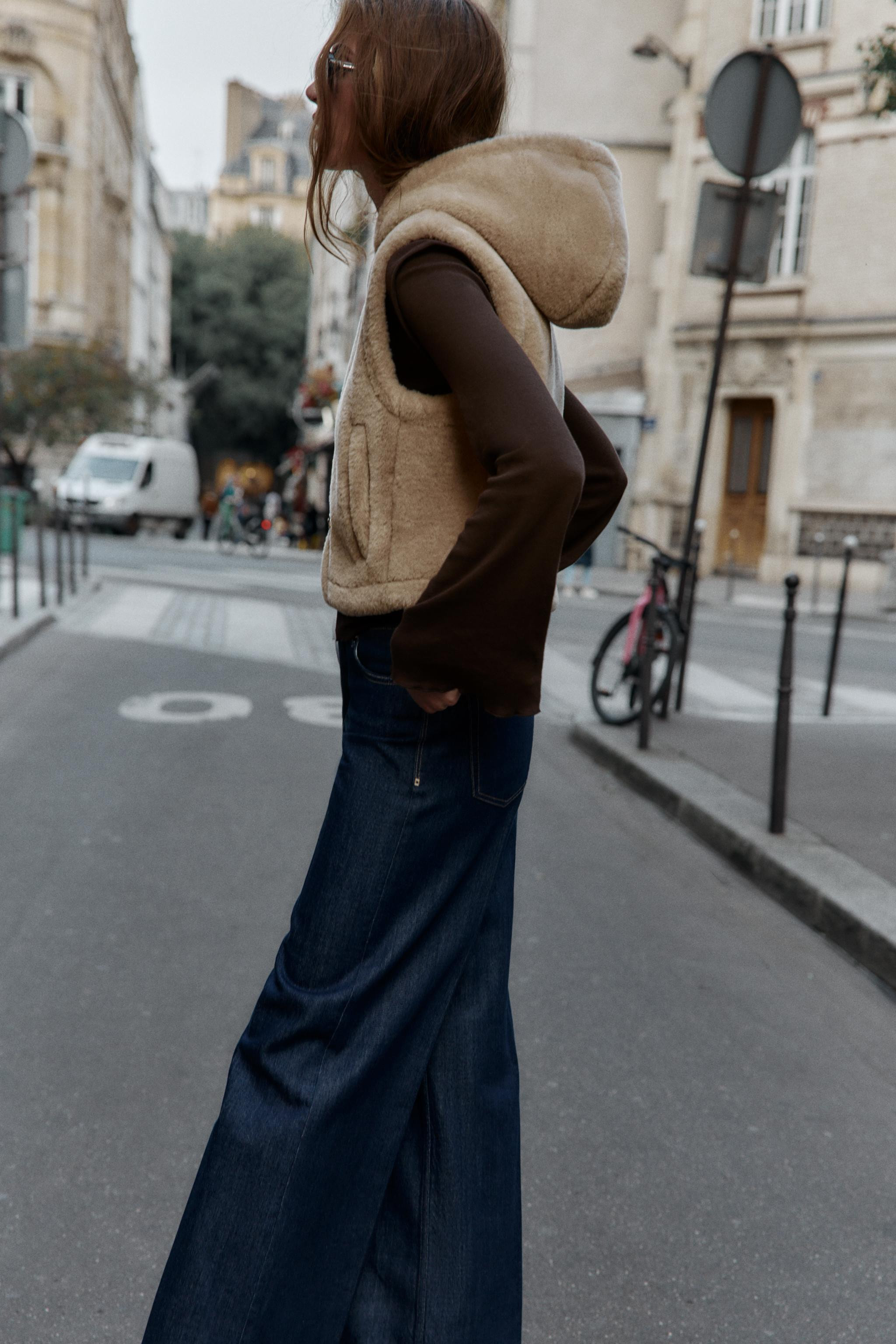 SHEARLING TOGGLE VEST | Zara US