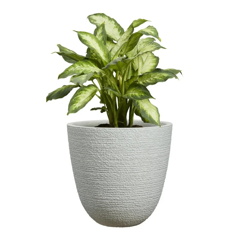 Better Homes and Gardens Samuel 15in White Resin Planter | Walmart (US)