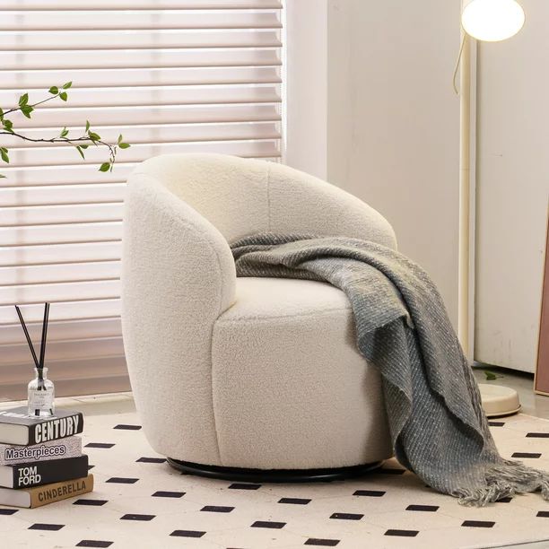 Anysun Swivel Barrel Chair - Accent Sofa Chair for Living Room - Modern Sofa Lounge Round Chair -... | Walmart (US)