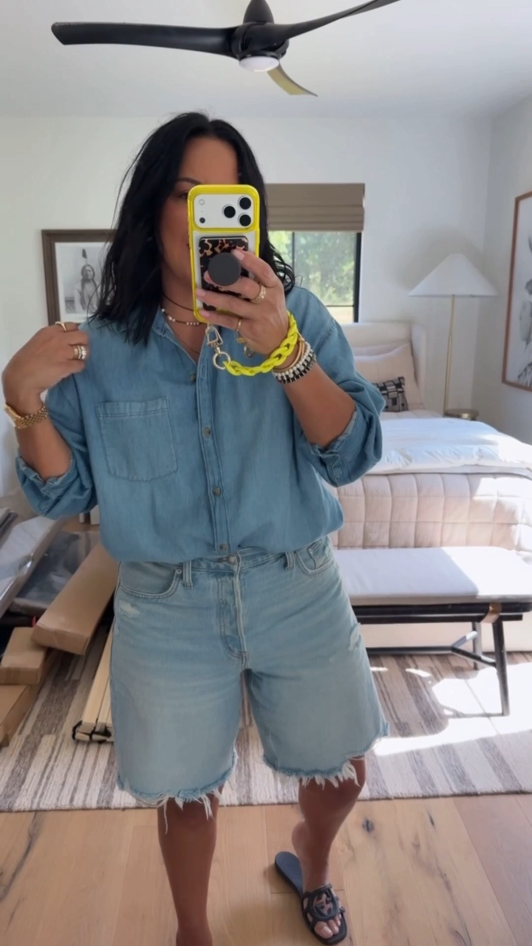 Top size medium (it’s oversized), shorts size 30 (I’m sized up 1 for a loose fit), sandals fit tts.

#LTKSaleAlert #LTKMidsize #LTKOver40